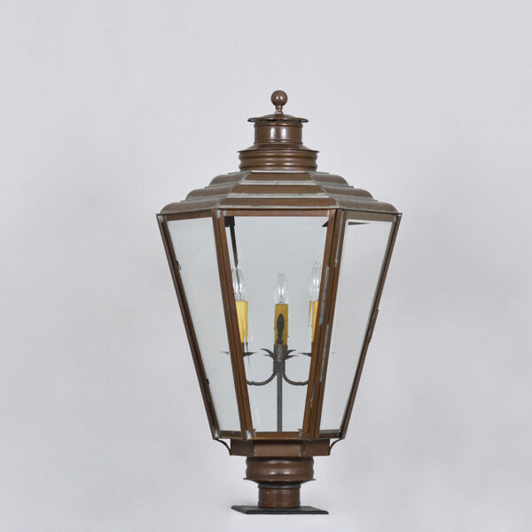 English Gas Post Lantern