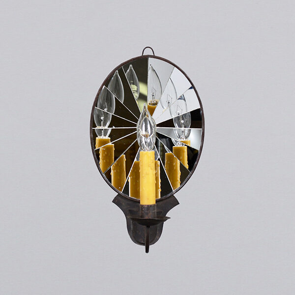 Oval Mirror Sconce