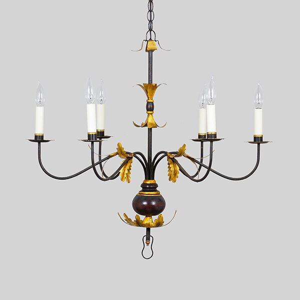 Shown in Aged Tin, Pitch Black Paint & Yellow Gold Leaf, Small