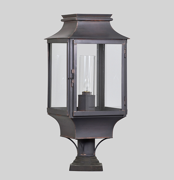 Shown in Bronzed Copper & Bronze Post, Large