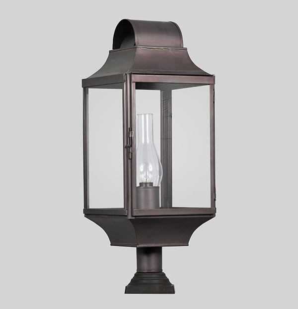 Shown in Bronzed Copper & Bronze Post, Large