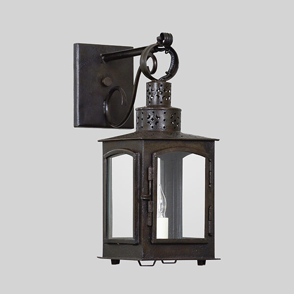 Shown in Aged Tin on a Straight Arm Bracket