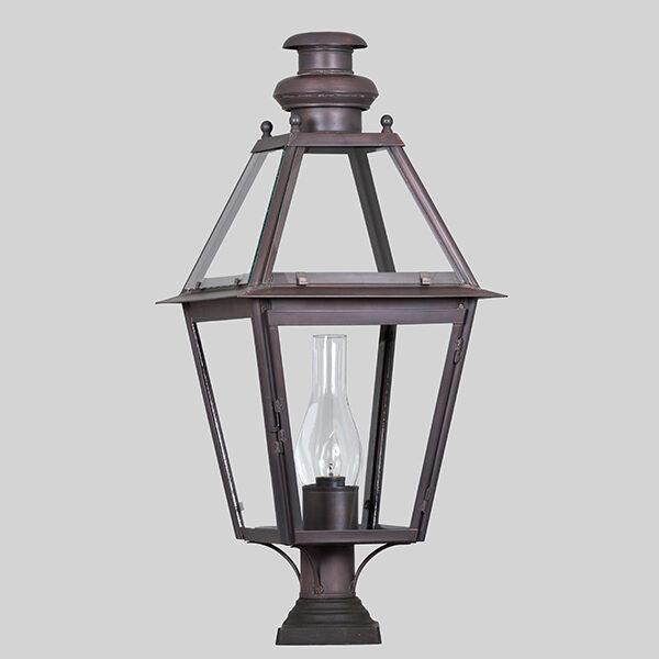 Shown in Bronzed Copper & Bronze Post, Large