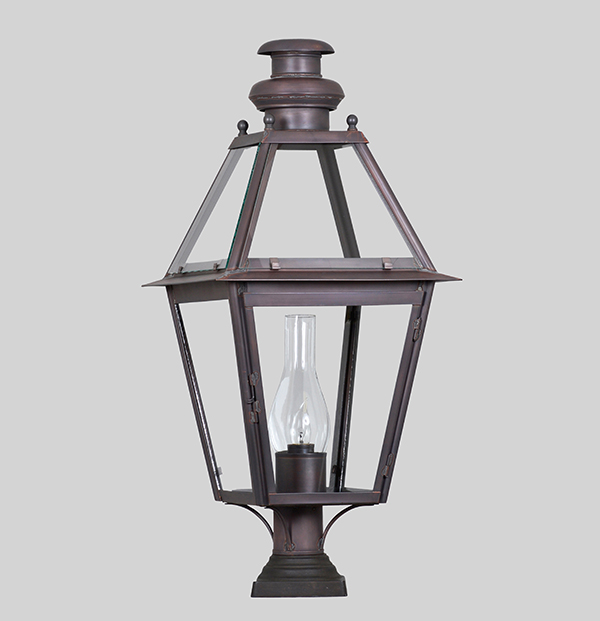 Shown in Bronzed Copper & Bronze Post, Large