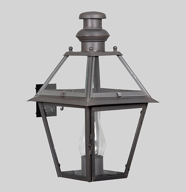 Shown in Bronzed Copper on a Lantern Yoke, Medium