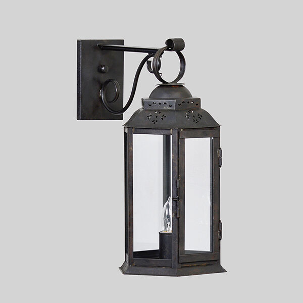 Shown in Aged Tin on a Straight Arm Bracket, Large