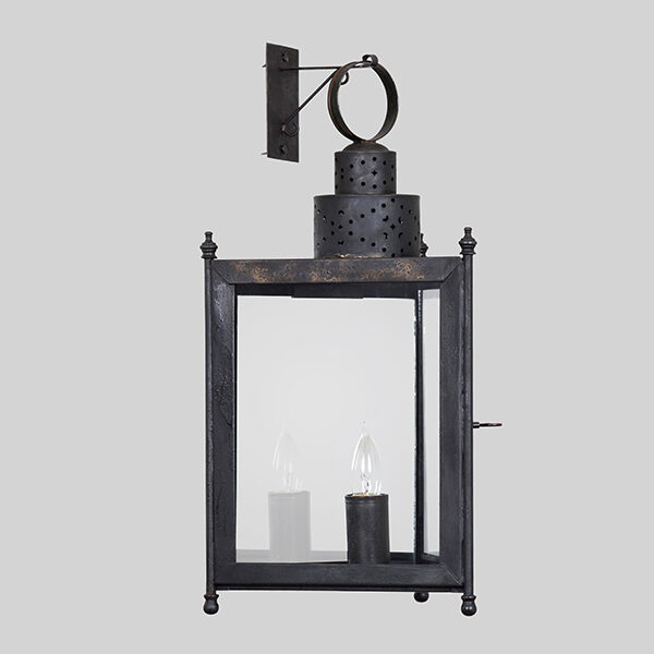 Shown in Aged Tin & Mirror on a Faux Bracket, Large