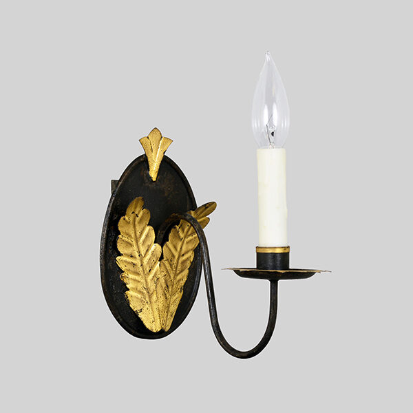 Shown in Aged Tin & Yellow Gold Leaf