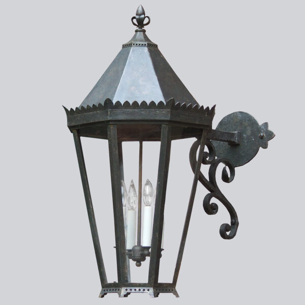 <skid>A913_01</skid> Iron Front Entry Wall Lantern