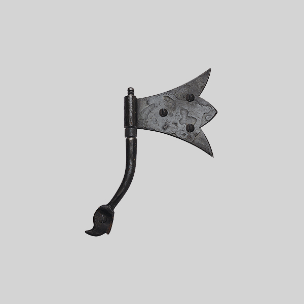 Shown with a dark wax iron finish.