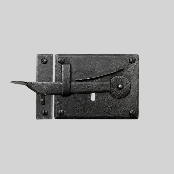 Shown as left hand with a dark wax iron finish.