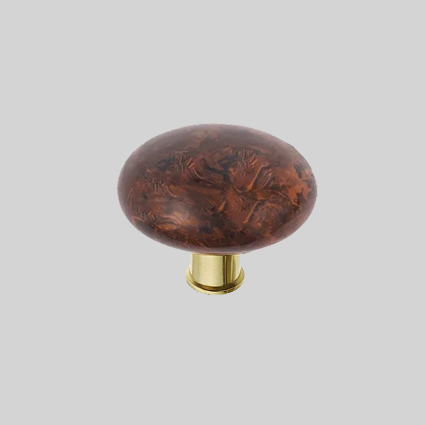 Shown in bennington brown porcelain with polished brass finish.