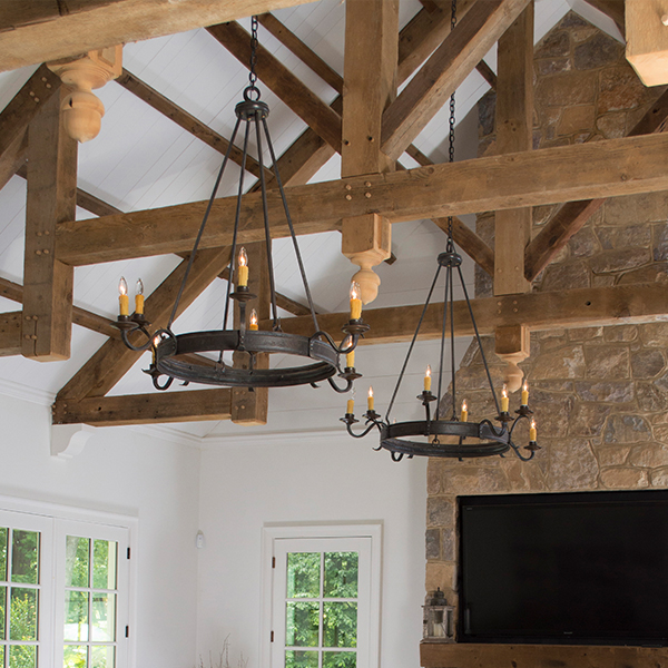 Shown in Dark Antiqued Brass & Natural Iron